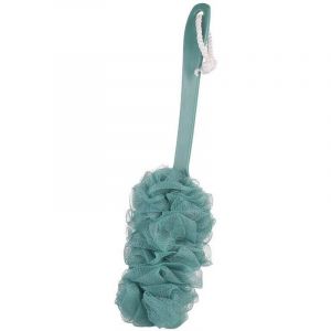 Fleur de Douche avec Manche Long Manche Brosse de Bain à Suspendre Brosse Dos Suspendue Brosse Eponge pour Bain Durable Brosse de Douche pour les