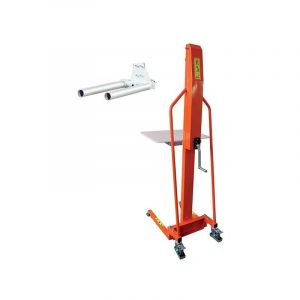 Matis&egrave;re - Gerbeur manuel avec porte bobine double axe - Charge max 200kg - Lev&eacute;e maxi 1500mm - M200DOUBLEAXE