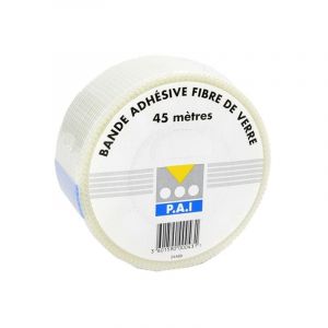 Bande à joint placo adhésive en fibre de verre 150ml x 48mm