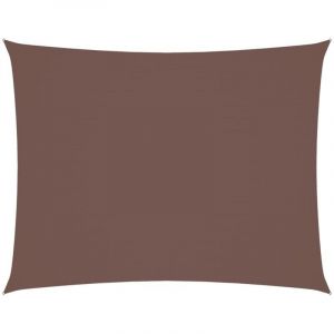 Voile de parasol，Voile d'ombrage，Toile d'ombrage tissu oxford rectangulaire 3x4 m marron CFW64298
