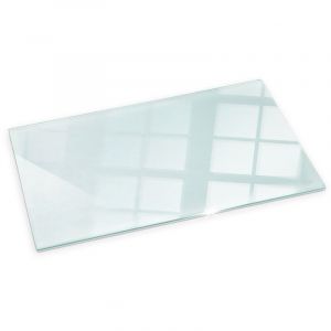Plaque de Verre Clair pour Po&ecirc;le de Chemin&eacute;e de four tremp&eacute; 100x50 cm Rectangulaire Protection Thermique Resistant aux &eacute;tincelles Plaque de sol