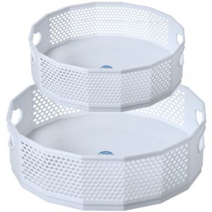 2 Pièces Plateau Tournant Epices, lazy susan Range Epices Rotatif Plateau, rotatif cuisine rangement épices organisateur en plastique pour épices