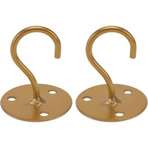 S-giant Lot de 2 crochets pour lampe de plafond, lustre, mur de plafond, crochet robuste pour pot de fleurs, carillon éolien, chaise balançoire