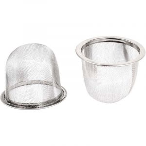 2Pcs Filtre Th&eacute;i&egrave;re Maille Th&eacute; Infuseur Filtre Tisane Cr&eacute;pine Filet Th&eacute; Panier Passoire &eacute;pice en inox 60mm Diam&egrave;tre