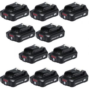 10X Batterie Pour Makita BL1021B 12V / 10.8V 2.0Ah BL1041B BL1021B BL1020B BL1015 BL1040B cxt DC10WD DF031D DF0331D JR103D Li-thium