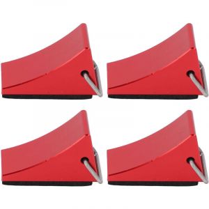 4 pi&egrave;ces RC mod&egrave;le voiture cale de roue bonne Fixation anti-d&eacute;rapant bas RC alliage d'aluminium cale de roue pour Redcat Gen8/Axial SCX10