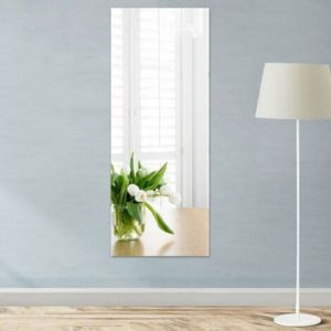 Miroir Autocollant,Miroir Adhesif Mural,40 x 122 cm Miroir Autocollant Adhésif Flexibles Carreaux de Miroir 0.3mm Miroir sans Cadre,Feuille Miroir