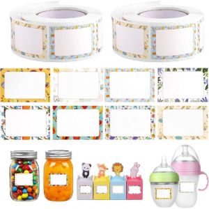 700 Pi&egrave;ces Etiquettes Autocollantes Bocaux, Etiquette Confiture Autocollantes Vierge Inscriptible, Amovibles Confiture Autocollants Pour La Maison,