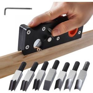 Raboteuse &agrave; Chanfrein Rabot d'angle de Menuiserie, rabot manuel pour le travail du bois, rabot &agrave; chanfreiner bois pour chanfreiner et couper le bois