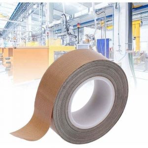 Adh&eacute;sif PTFE Haute Temp&eacute;rature Ruban de T&eacute;flon de Isolant de &Eacute;tanch&eacute;it&eacute; pour Scelleuse Sous Vide(0.25mm x 19mm x 10m)