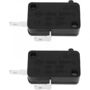 Lot de 2 Micro-interrupteurs Compatible avec Saniflo Saniplus Sanipro Sanitop Broyeur 16 A 125 V 250 V Pi&egrave;ce de Rechange pour Toilettes
