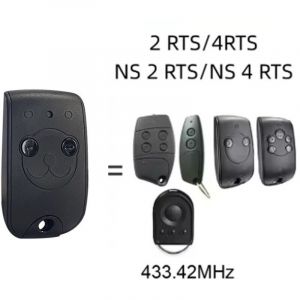 T&eacute;l&eacute;commande Compatible Somfy 433.42 MHz pour Porte de Garage NS 2RTS O2RTS 4RTS