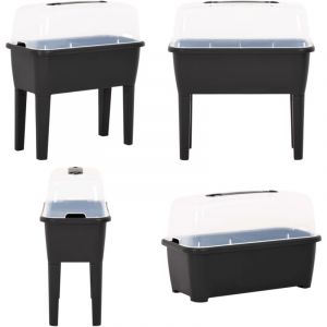 Parterre sur&eacute;lev&eacute; 77x38,7x82 cm PP - Jardin Sur&eacute;l&eacute;v&eacute; - Pots De Fleurs Exterieur - Bacs De Culture - Jardinerie - Serres Froides - Home & Living