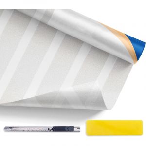 Film fenêtre, 70cm x 300cm, Anti Regard, Electrostatique, Adhésif, Protection solaire uv, Rayé - Simple Fix