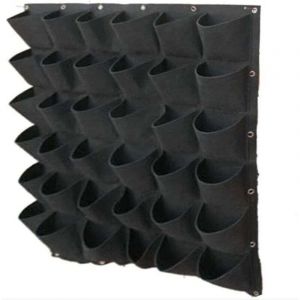 Ulisem Sac &Agrave; Plantes Mural 36 Poches - Sac De Plantation Vertical - Jardini&egrave;re Design &Agrave; Suspendre - Mur V&eacute;g&eacute;tal Ext&eacute;rieur - Jardin Mural Souple en