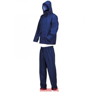 Industrial Starter - Ensemble imperm&eacute;able veste et pantalon pu/pvc/polyester bleu - Salone