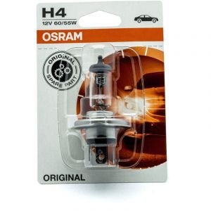 Ampoule halogène Osram H4 12V 3000K Jaune 55/60W P43t, 1 pièce.