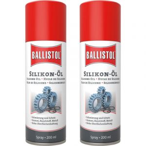 Spray &agrave; base de silicone BALLISTOL, 200 ml, 2 pi&egrave;ces