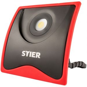 Projecteur de chantier &agrave; led cob 5 000 lumens 55 w, IP54, duree de vie led: 50.000h, lampe batterie, lampe de chantier - Stier