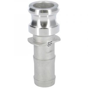 Raccord rapide &agrave; cames inox adaptateur cannel&eacute; E - 1''1/2 (40/49)