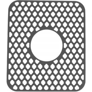 Protecteur de fond d'&eacute;vier en silicone antid&eacute;rapant et r&eacute;sistant &agrave; la chaleur, pour &eacute;vier en acier inoxydable ou c&eacute;ramique, couleur gris