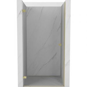 Mexen - Lunar-B porte de douche pivotante gauche 75 cm, transparent, or - 832-075-000-50-00-L