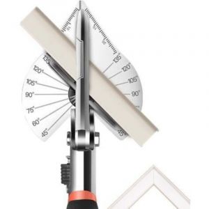 Ciseaux de Coupe Angulaire R&eacute;glables - Pour Couverture de Cordon PVC, Plinthe, Moulure et Quart de Rond - Coupe Pr&eacute;cise pour Bord de Carrelage et