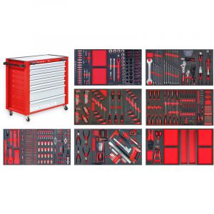 Mw Tools - Servante d'atelier compl&egrave;te praco xl 514 outils MWE512G2P