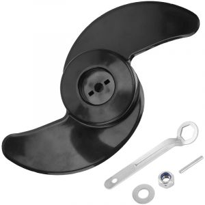 Jeffergarden Kit d'h&eacute;lice &agrave; 2 lames pi&egrave;ces de moteur de p&ecirc;che &agrave; la trane &eacute;lectrique pour moteurs hors-bord 12V 24V 50lb 60lb 68lb 88lb