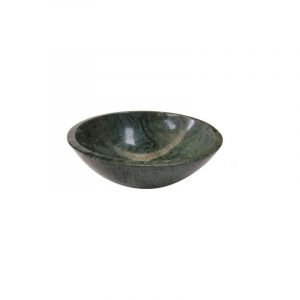Pesca Indian Green Vasque à poser - 43x43x13.5cm - rond - marbre - vert - Saniclass