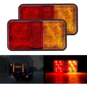 Ymyny - 2PCS Feux Arrières led Multifonctionnel Feux Remorque led 12V Étanche Clignotant de Position Stationnement pour Camion Remorque Caravane
