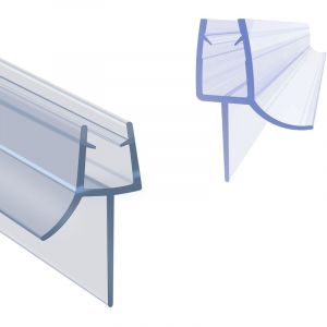 Joint de Douche pour Paroi en Verre 80CM Barri&egrave;re de Douche Joint Porte Douche pour Vitre 4-6mm, Joint d'&Eacute;tanch&eacute;it&eacute; Cabine Douche Barri&egrave;re Pliable,