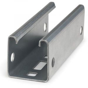 Index - Rail solaire perfor&eacute; trut - Atlantis C4-M acier 41 x 41 x 1,5 - L.2500mm - Boite de 6