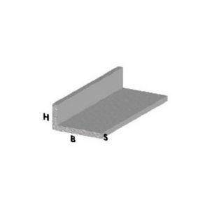 profil angulaire L cm 200 h argent 20x10x1 mm profilA s aluminium tige