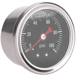 R&eacute;gulateur universel de pression de carburant pour voiture, 0-100 PSI/bar, jauge de remplissage de liquide, compteur de carburant/huile