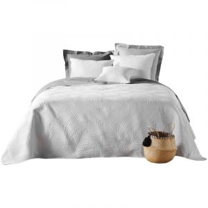 Douceur D'int&eacute;rieur - Couvre lit matelasse 220 x 240 cm Palombe blanc