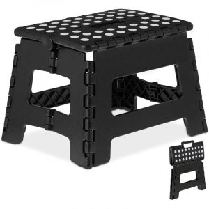 Tabouret Pliant avec marche pied pliable,Marche Pied Enfant tabouret pliant, en Plastique Chaise Pliante,Maximum load-bearing capacity of 150kg,pour