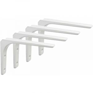 Memkey - Equerre Etagere Murale, 4PCS Equerre Metal 200mm x 150mm Equerre Charge Lourde Support Etagere Murale Pour Deco Murale Cuisine Industrielle