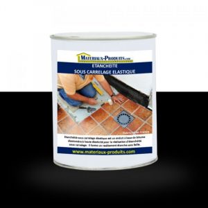 Etanch&eacute;it&eacute; sous carrelage elastique - 1 Kg Noir - MATPRO