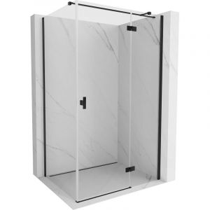 Mexen Mist H T cabine de douche pliante droite 110 x 80 cm, transparent, noir - 8A5T-110-080-70-00-P