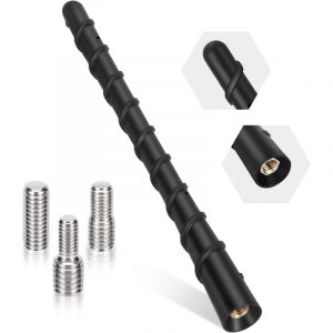 Csparkv - 176 cm Antenne Voiture Courte Universel fm Dab Antenne Voiture Antenne Autoradio Antenne Toit pour Une Réception am/fm Optimale avec Super