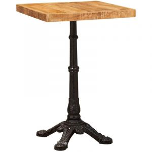 Table bistrot Marron 50 x 50 x 76 cm Bois de mangue massif vidaXL