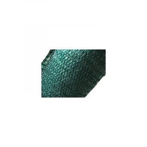 Brise-vue 80% - Vert 90gr/m² - Maille aérée - Boutonnières Vert foncé 2m x 10m - Vert foncé