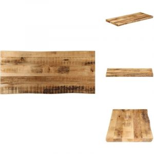 Dessus de table bord vivant 100x40x2,5 cm bois de manguier brut - Dessus De Table - Table Basse - Plateau De Table - Bois De Manguier - Design