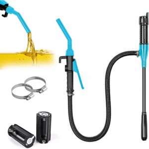 Largeight - GuKKK Pompe De Transfert De Liquide Alimentée, Pompe de Transfert Portable, Pompe à Siphon électrique à Piles, Pompe Diesel, Pompe de