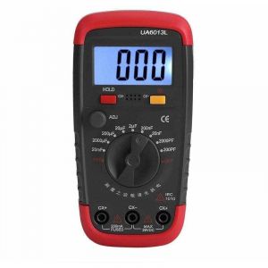 Trywise Professionnel Capacimetre, Testeur de num&eacute;rique condensateur 0,1 pF - 20000uF avec capacim&egrave;tre avec r&eacute;tro&eacute;clairage LCD et veste de protection
