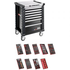 Servante d'atelier Facom JET.7GM3 avec 9 modules
