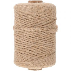Corde de chanvre 1 rouleau de corde de chanvre pour la maison, décoration de bricolage, corde de reliure, artisanat, fabrication de tissu, ruban kaki