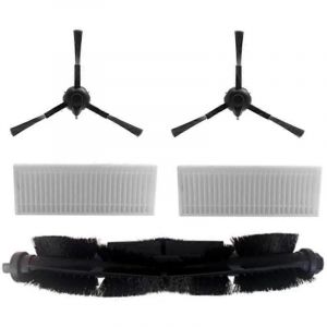 Pi&egrave;ces d&eacute;tach&eacute;es pour aspirateur robot Rowenta X-Plorer 70+ RR8497 RR8497WH : brosse lat&eacute;rale principale et filtre HEPA