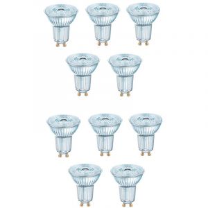 10x Bellalux Ampoule Réflecteur GU10 PAR16 6.9W Blanc Chaud 2700K 36°